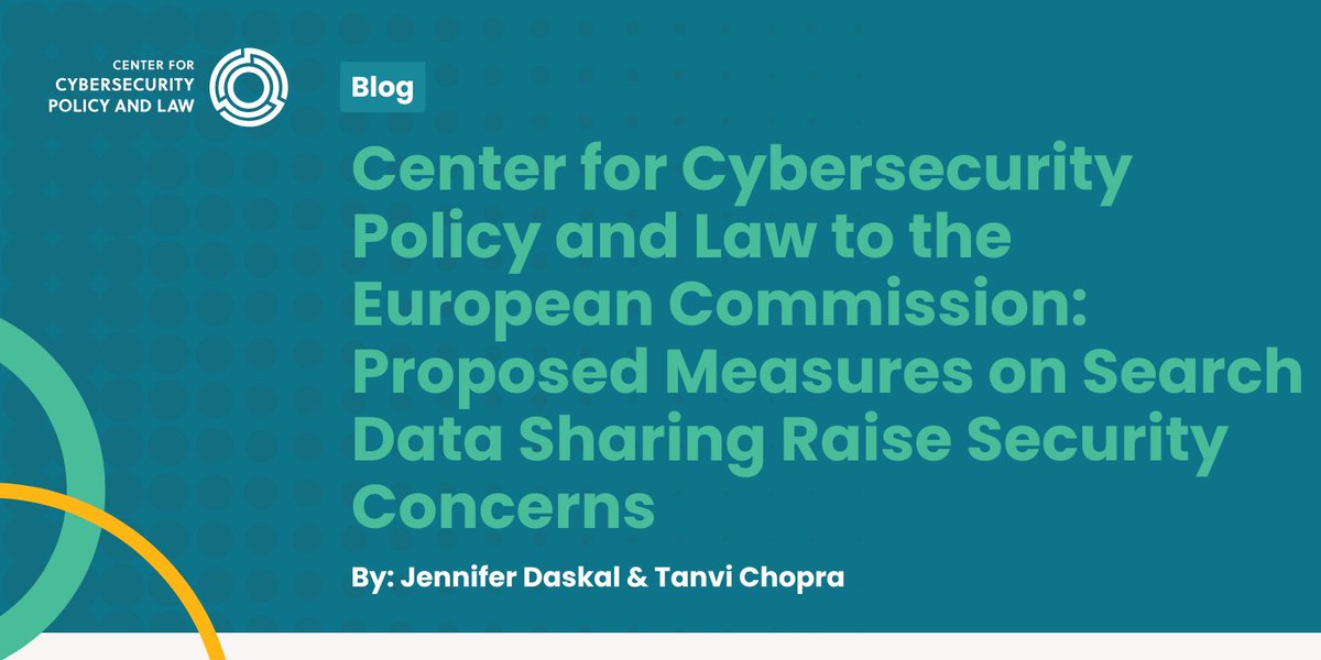 Center for Cybersecurity Policy and Law tweet media