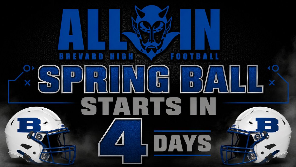 BHSBlueDevil_FB's tweet photo. Spring Ball begins in 4 days! 
Looking forward to a great spring practice period! Our practices will begin after school on the 11th. Practices are open to all College Coaches and Recruiters. 

Spring Practice Dates:
May 11th
May 12th
May 13th
May 15th
May 18th
May 19th
May 20th
May 21st