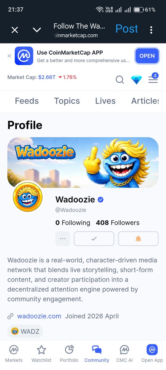 theekuchhi's tweet photo. @wadoozie Thank you so much.

Following on x and cmc. Check the proof below

Eth addy

0x060f1cdbc017ad79cff5f200778867f25c2dadc0 https://t.co/lgcUiZTSii
