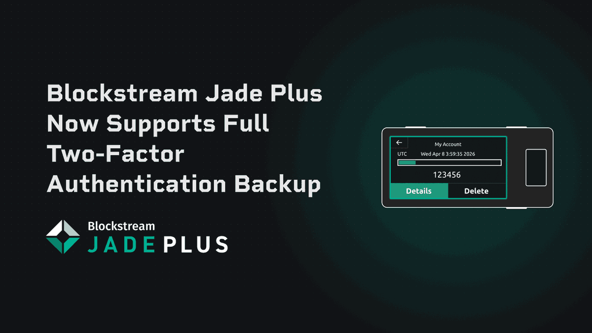 Blockstream Jade tweet media