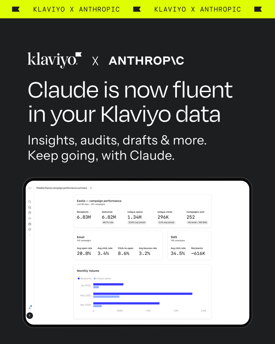 Klaviyo tweet media