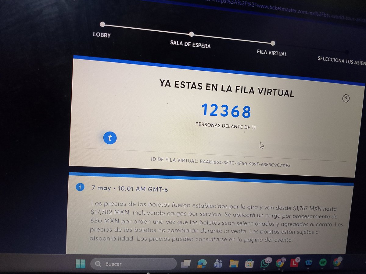 💜Annie⁷ ⊙⊝⊜ VIO A BTS EL 9 DE MAYO 🇲🇽 tweet media