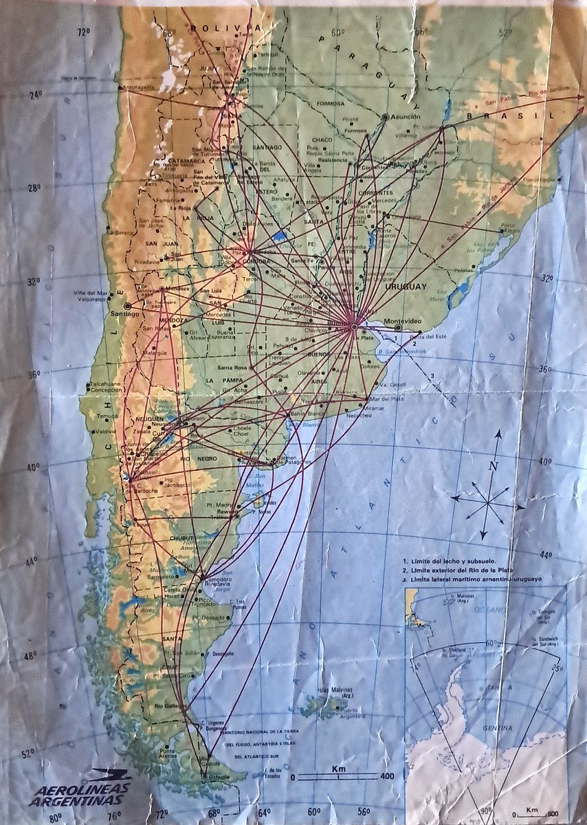 nandocba's tweet photo. @Aerolineas_AR mapa de rutas 1988 (sacada de revista a bordo). @SpottersCordoba @aviacionline_en @SpottersArg https://t.co/F81Hghinr2