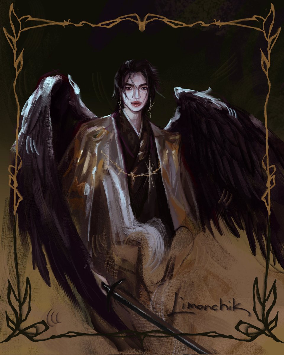 🖤

#hyunjin #blackangel #art