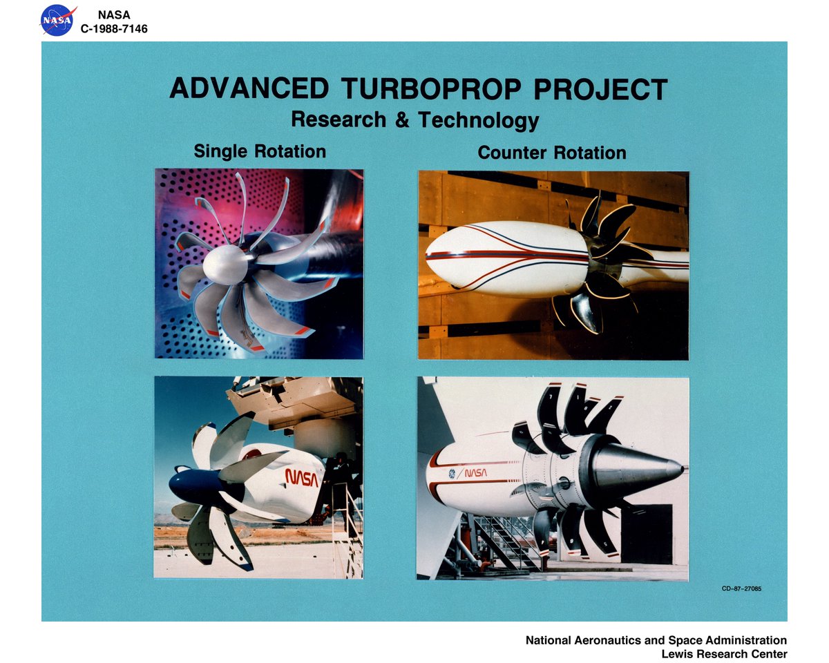 ToughSf's tweet photo. NASA research into advanced turboprops with highly swept blades on open rotors:
https://t.co/ToepXo0wBi https://t.co/pz48ROTf8L