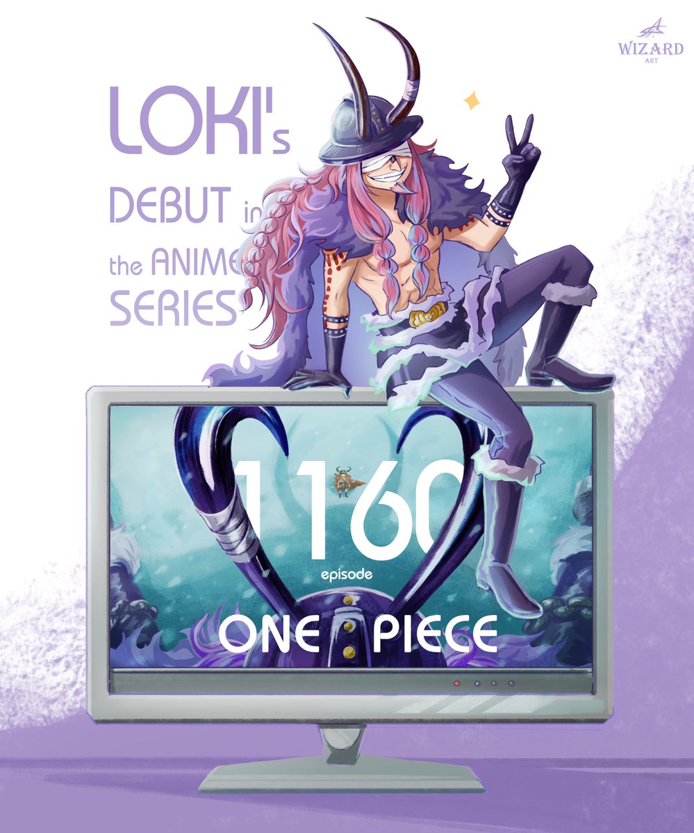 WizardArtwork's tweet photo. Congratulations to Loki on his debut in the anime series!  
The Prince Elbaf's Arch has finally begun!

#OnePiece #ワンピース #Loki #Elbaf #OnePieceFanArt https://t.co/YoFaqHpydf