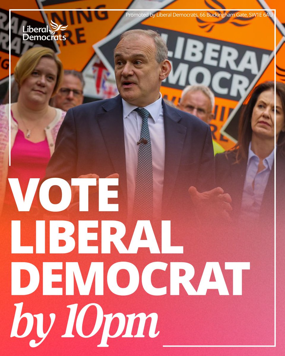 Vote Liberal Democrat today to elect a strong local champion for your community. 🔶🗳️🔶
