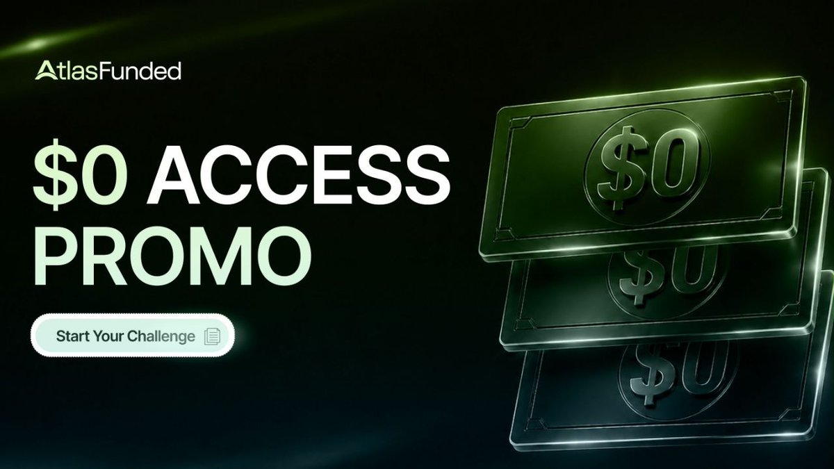 balancegainers's tweet photo. Atlas Funded $0 Access Challenge is the cheapest way to get started with trading and put your skills to the test.

🔥No upfront cost
🔥you get up to 3 retries for free!

Best time to lock in on your trading journey with zero commitment. 💚

Try now for $0.
https://t.co/T4BblXxJDu https://t.co/5zh3G2UeUC