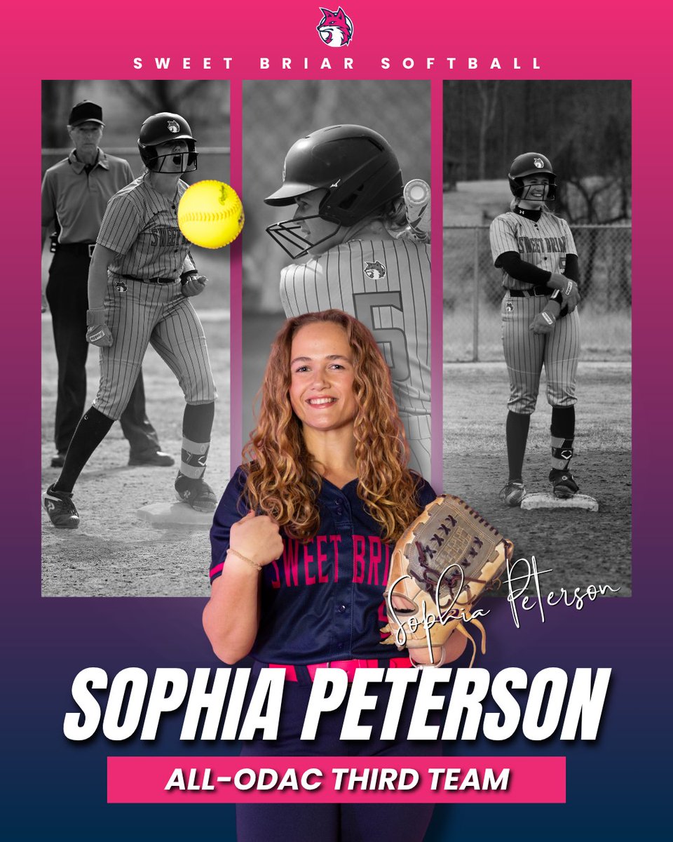 VixenSoftball's tweet photo. First-year Sophia Peterson has left her mark on the conference, earning All-ODAC Third Team honors as a DP 👏👏

📰: https://t.co/uUnnUhbQvM

#upupsweet x #vixenFIERCE x #PASSION https://t.co/2aIiRcvPxx