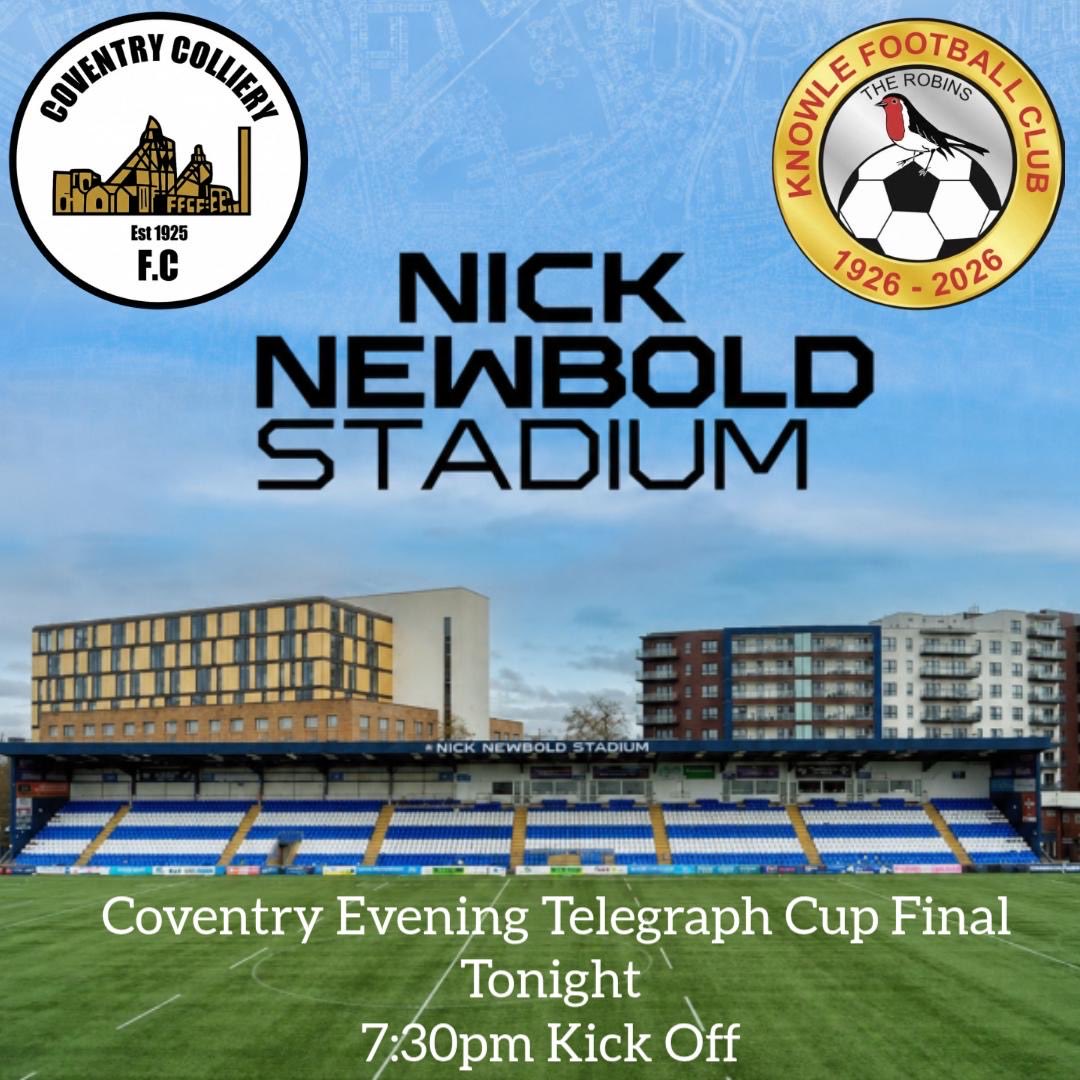 CollieryFc's tweet photo. 7:30 kick off the boys biggest test of the season against Midland division 1 champions @Knowle_FC 🏆 https://t.co/HPXlzNemgy
