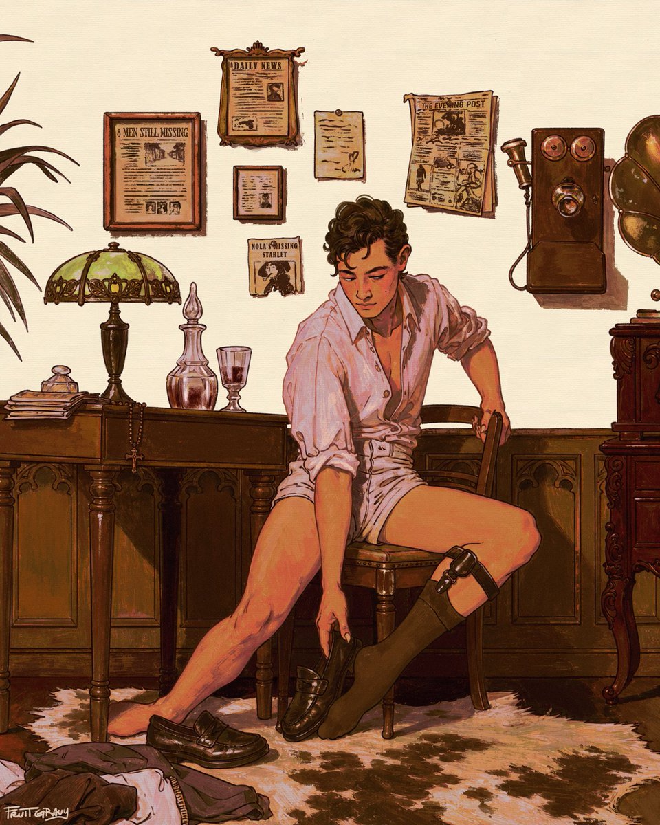 the gentleman vampire's evening routine

#iwtvOC #originalcharacter