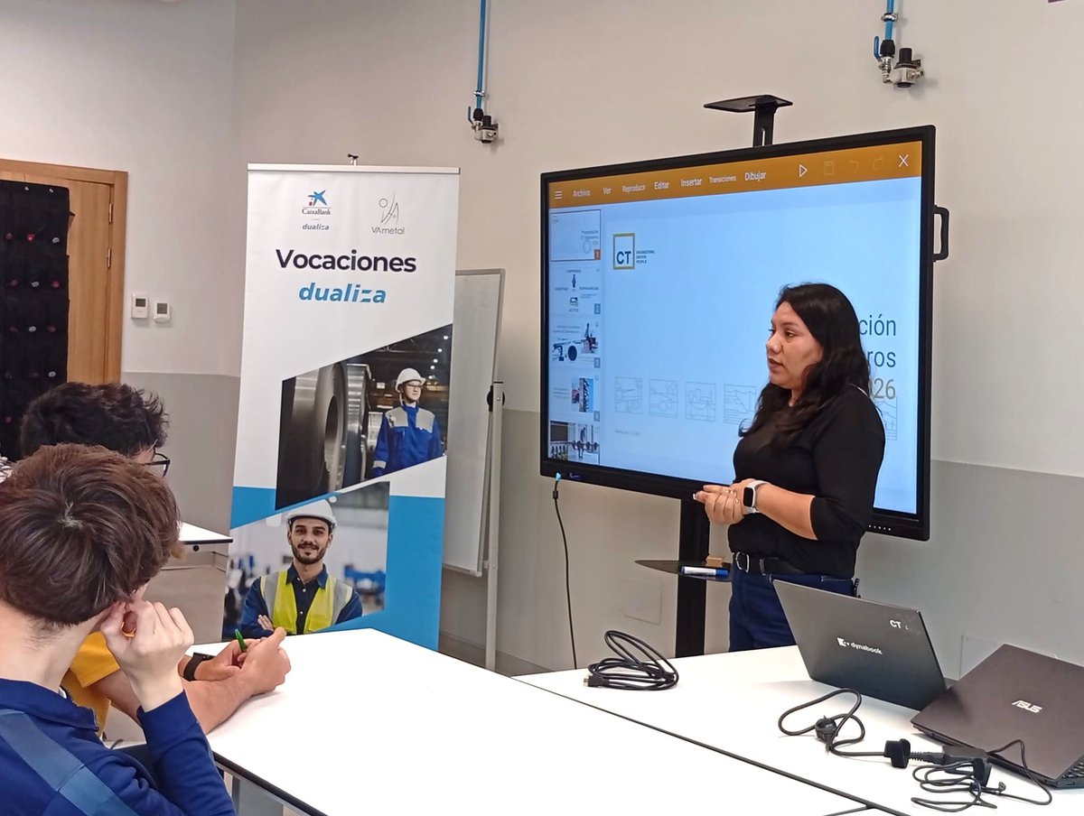 AVametal's tweet photo. 🤝En colaboración con @CABK_Dualiza seguimos participando en el proyecto "El Talento que transforma el futuro del metal " dentro del marco #VocacionesDualiza

Gracias a, Yenni Yllisca Gonzales, Talent Acquisition y Santiago Delgado Vaquero, Project Manager, de CT Ingenieros https://t.co/arKH5UoL7x