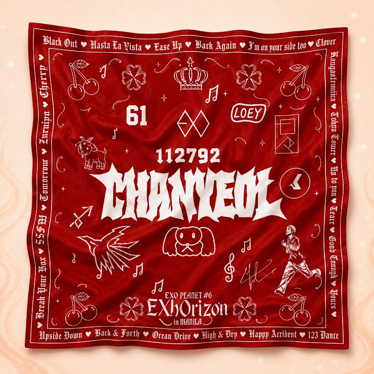 pathcodeKAI88's tweet photo. the bandana for exhorizon in manila… so far

chanyeol ❤️ kai 💛 kyungsoo 💚

waiting for others members — 💙💜🧡 https://t.co/6b8tlZ3wHL