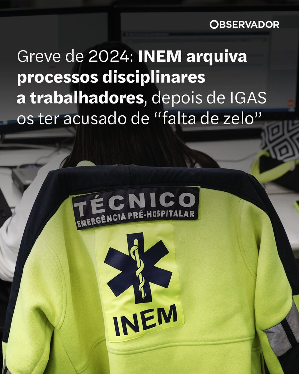 observadorpt's tweet photo. INEM arquivou processos a uma técnica e um médico. Instituto não encontrou "factos" que impliquem "responsabilidade disciplinar", mesmo depois das críticas feitas pelas inspeções da IGAS.

#MinistérioDaSaúde #Governo #Política #INEM #Saúde https://t.co/m9kSNzoywX