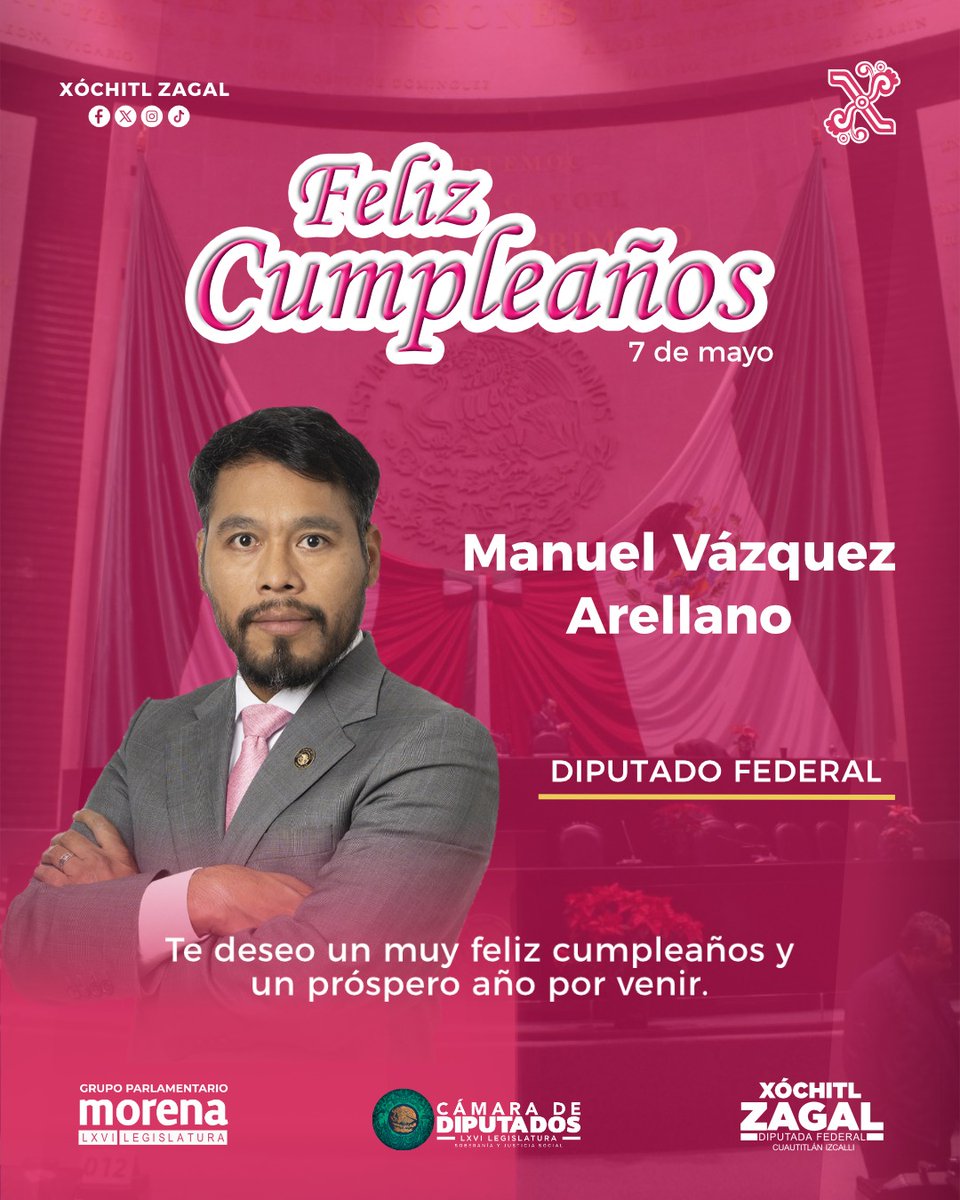 XochitlZagalMX's tweet photo. Feliz cumpleaños @Omarel44 🥳🎉🎉 https://t.co/HeLAKpLdxK