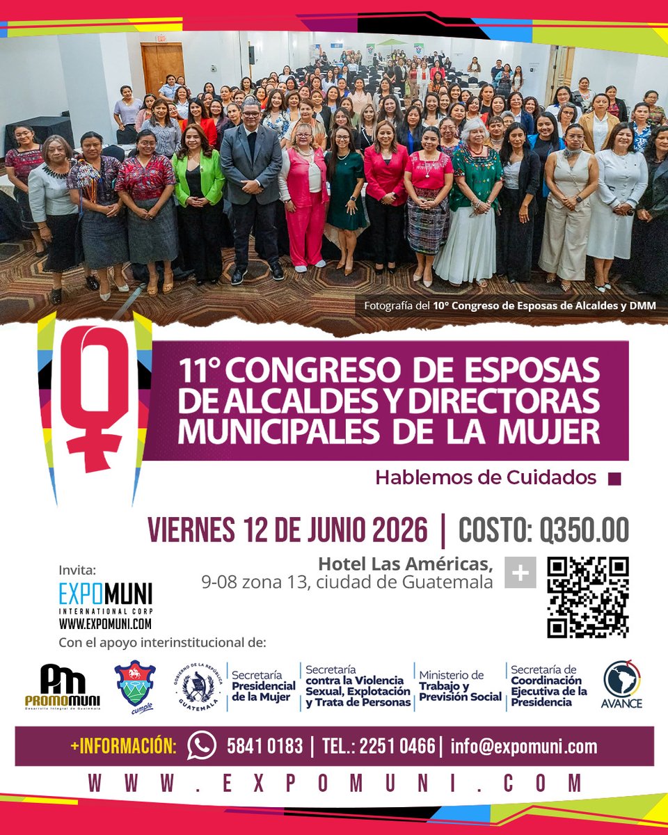 expomuni's tweet photo. 11° Congreso de Esposas de Alcaldes y Directoras Municipales de la Mujer 2025 | info@expomuni.com | https://t.co/d3JWW0GwVX https://t.co/2OBWoCvGBU