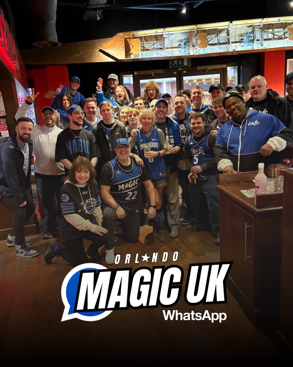 OrlandoMagicUK's tweet photo. 🏀 Join the Orlando Magic UK WhatsApp community 💬🇬🇧
Game reactions, podcast updates, trade talk and Magic fans from across the UK and beyond.
🔗 https://t.co/gajxY8NaRL
#MagicUK https://t.co/97j2Vv1KqL