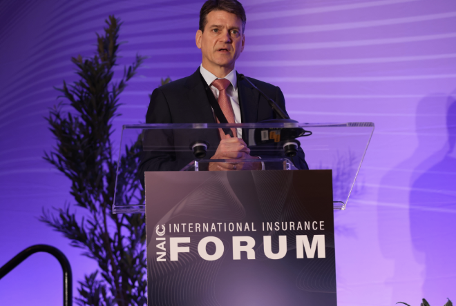 naic's tweet photo. This morning, Virginia Insurance Commissioner and NAIC President Scott White welcomed attendees to the 2026 #NAICIIForum.

Read his full remarks as prepared for delivery: https://t.co/JppCM8ML2B https://t.co/zPdDrbT5iq