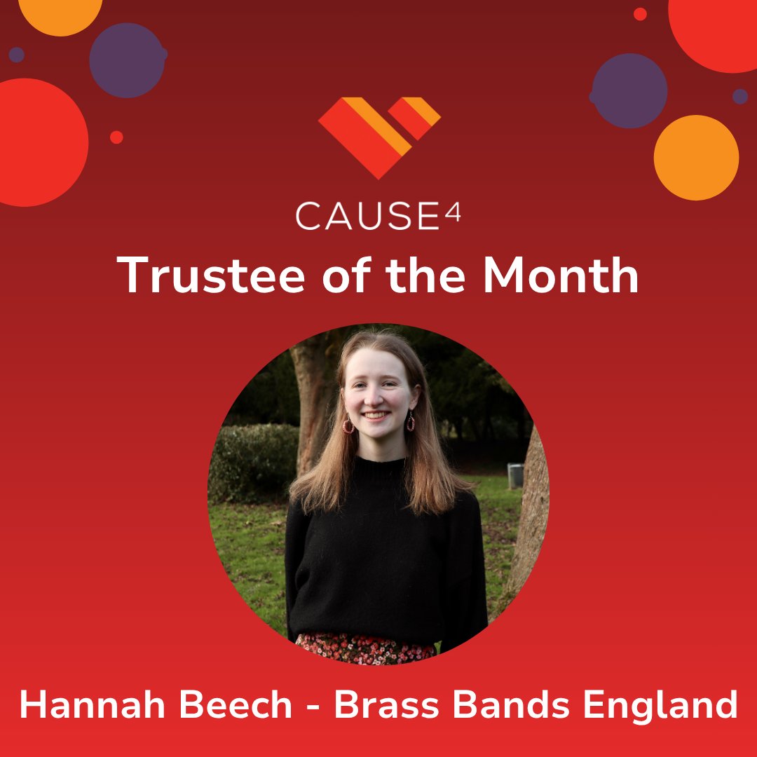 OfficialCause4's tweet photo. “Leading with integrity and enthusiasm is vital to earn the respect and trust of the community you represent.”

Meet our Trustee of the Month, Hannah Beech!

Hear more from Hannah and learn all about her work at Brass Bands England: 
https://t.co/68cBbQ6wSI https://t.co/vU9nGOQcwY