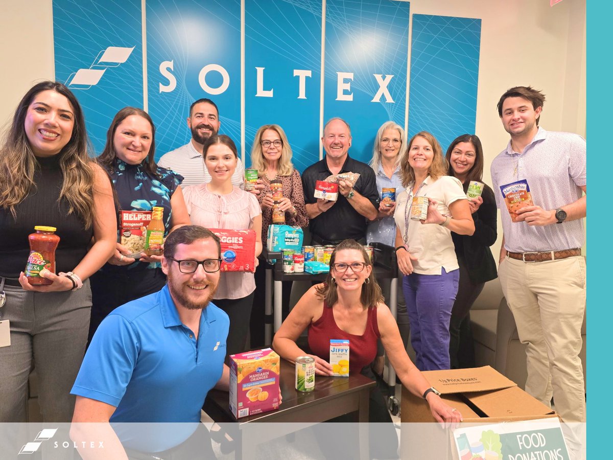 Soltexinc's tweet photo. This past month, the Soltex team had the opportunity to participate in a food drive benefiting @InterfaithOfTW, an organization that helps local families through essential services and community programs.

Together with our teams in The Woodlands and Baytown, Texas, we were able to donate over 150 pounds of goods!

At Soltex, we value supporting our community and the causes that matter to our team members. Thank you to Interfaith for organizing and to everyone who contributed to this drive

Learn more about Interfaith of The Woodlands at, https://t.co/udB2zy447R

#SoltexInc #FoodDrive #GiveBack #SoltexTeam #InterfaithofTheWoodlands
