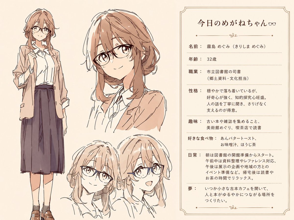 めがねさん　オーダー専用ページ 今日のめがねちゃん👓