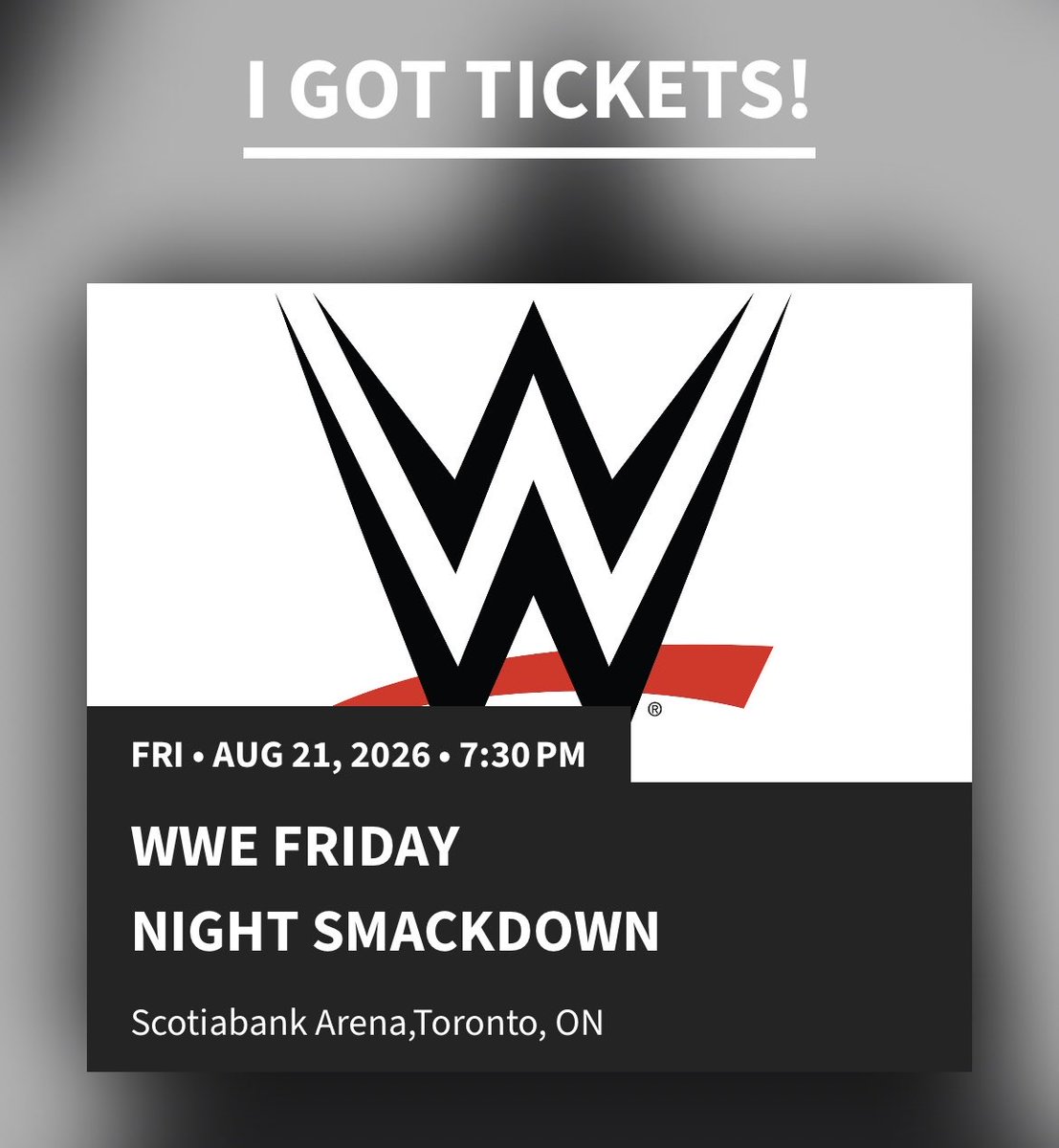 I was originally supposed to be going to Ed Sheeran on August 21st, but changed my plans to go to Smackdown to see my favourites at Scotiabank Arena 💕 

SEE YOU IN AUGUST 21! 

<a href="/NikkiAndBrie/">Nikki & Brie</a> <a href="/Saraya/">SARAYA</a> <a href="/BlakeMonroeWWE/">blakey ♡</a> <a href="/ScotiabankArena/">Scotiabank Arena</a> #SmackDown