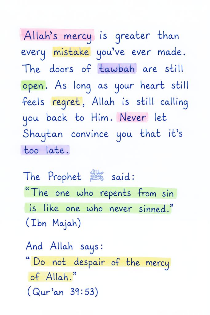 Allah’s mercy is greater