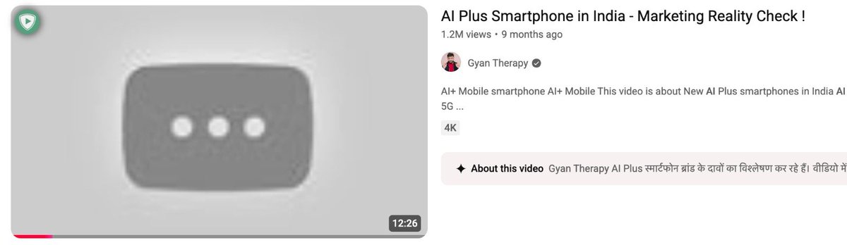 GauravWriting's tweet photo. @TechWiser It’s sad day for Indian tech YouTube. First TechWiser, now @GyanTherapy is also taken down by court order. https://t.co/L8DQYq5OV8

When creators who have spent years building trust are forced to take down videos for simply doing their job, the consumer loses.

@techwiser https://t.co/28fkvaB7x6