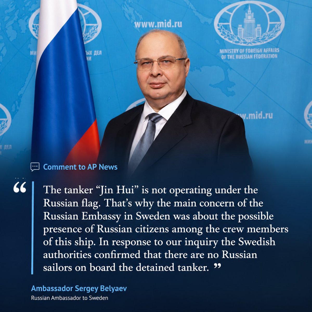 Russian Embassy, SWE tweet media