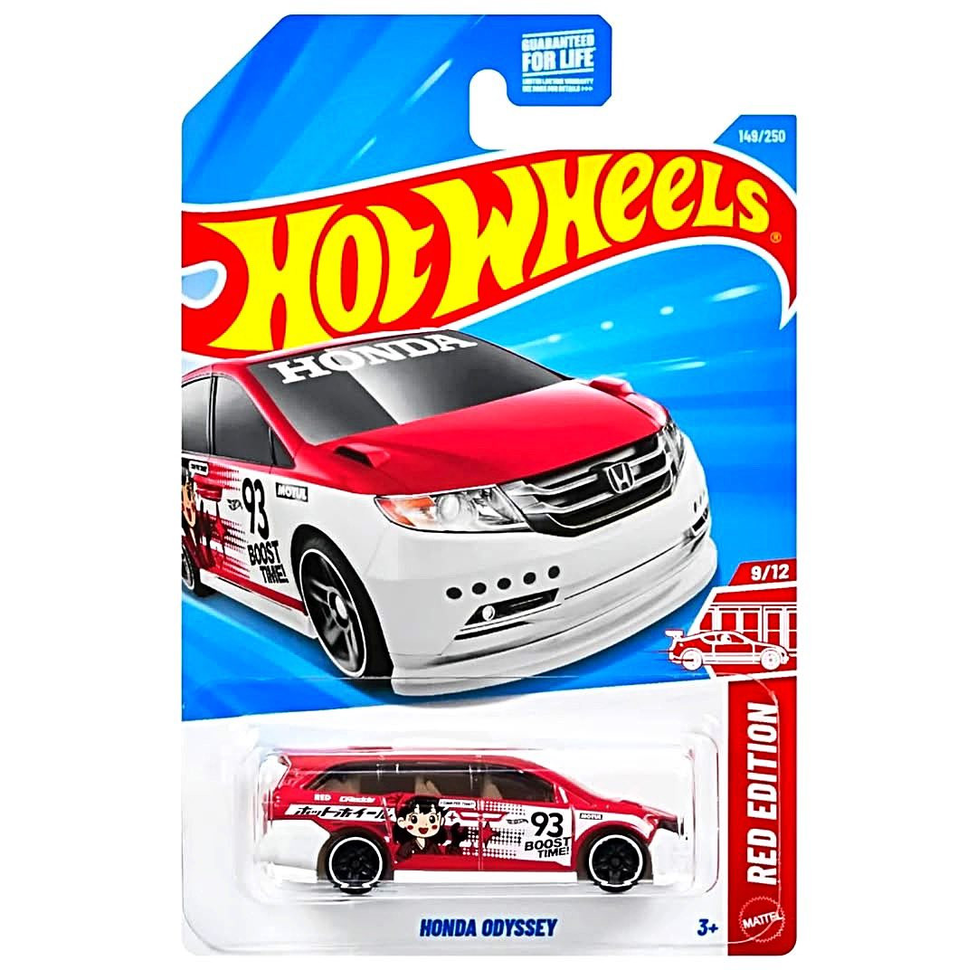 HWPriceGuide's tweet photo. Here are the next 3 Hot Wheels 2026 Target Red Edition mainline cars that will be hitting the stores. The Honda Odyssey, the Mazda RX-3 and the Maserati Tipo 61. Will you be hunting for these? https://t.co/TV87aARA2U