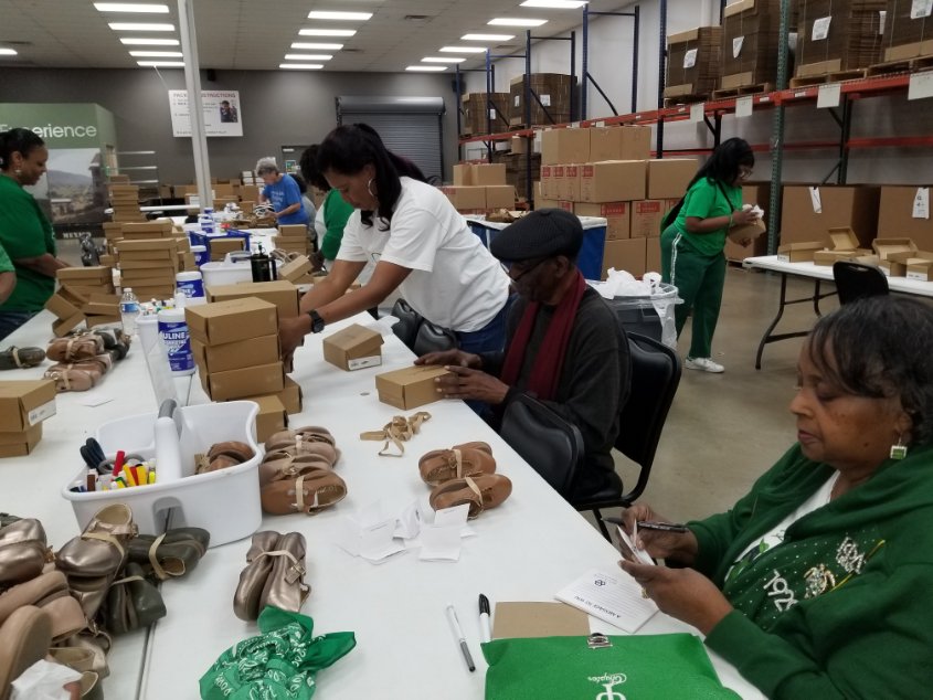 psi1936's tweet photo. On Saturday, May 2, 2026, members of Iota Phi Lambda Sorority, Inc., Psi Chapter including MOI, FIL, and Pelati, participated in the Buckner Shoes for “Orphan Souls” community service project. A total of 22 members volunteered their time and efforts to support this event. https://t.co/BVFbDhRojp