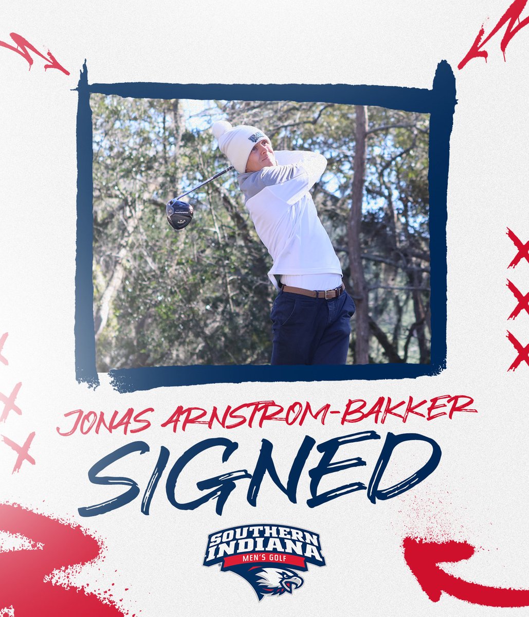 USIMGolf's tweet photo. Help us welcome Jonas Arnstrom Bakker to the USI Men’s Golf family! Let’s go USI! 🦅⛳️ https://t.co/1yiB3m1Ucd