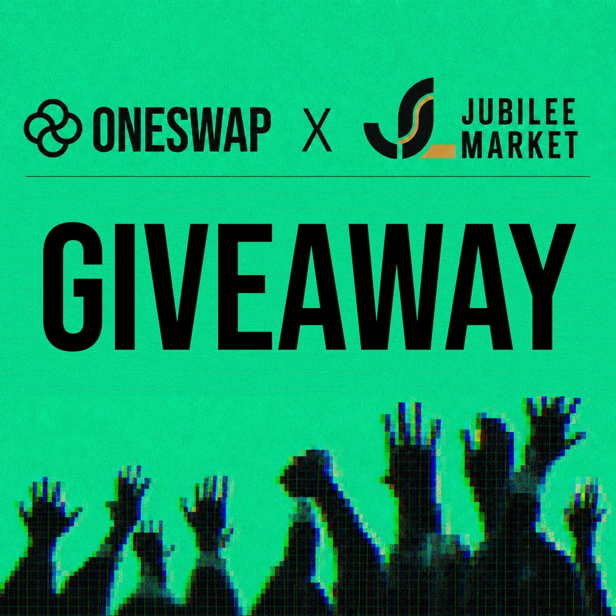 The folks at <a href="/JubileeMarkets/">Jubilee Markets</a> have given Oneswappers direct early-access codes.

Jubilee is an NFT platform for private trading being built on the Canton network.

We’re giving 10 people direct early-access codes so they can skip the waitlist queue.

To enter:

- RT and like this