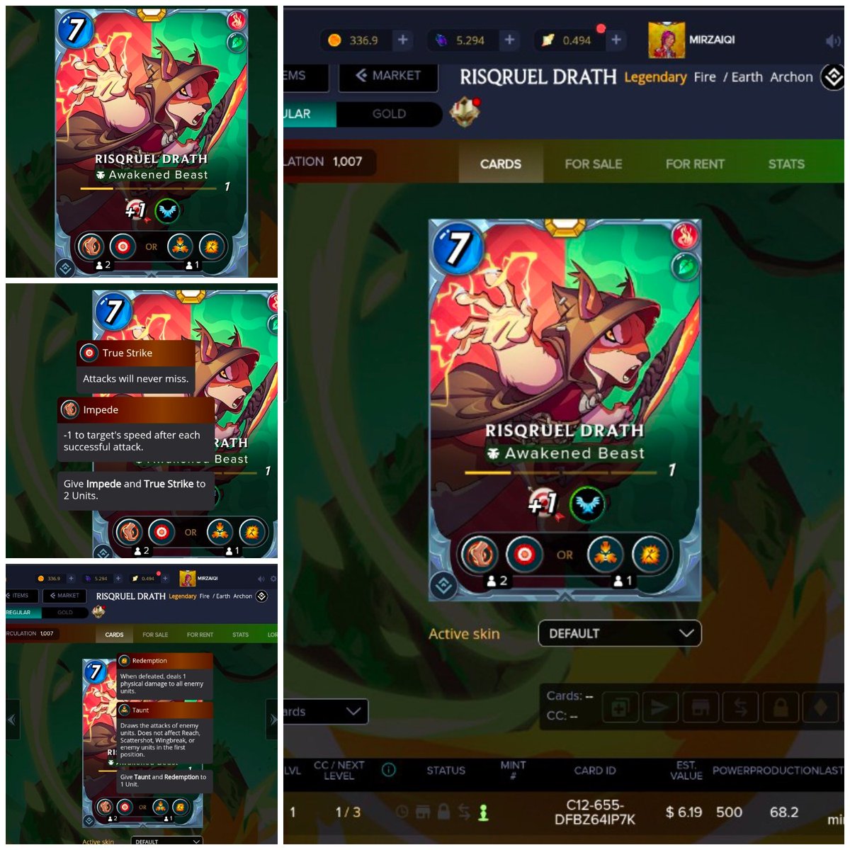 mirzaiqi's tweet photo. Splinterlands gaming:- My new summoner, risqruel drath — Hive https://t.co/tAREEBD0YS #splinterlands #thgaming #hivegaming #play2earn https://t.co/kv6zHW63j1