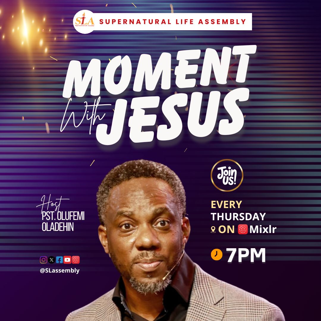 slassembly's tweet photo. Moments with Jesus is our weekly Bible study anchored by @femioladehin, designed to help you grow in the Word, deepen your walk with Christ, and experience fresh moments in His presence every week.

7:00PM WAT on Mixlr and Twitter Spaces https://t.co/VR98ec6C6B