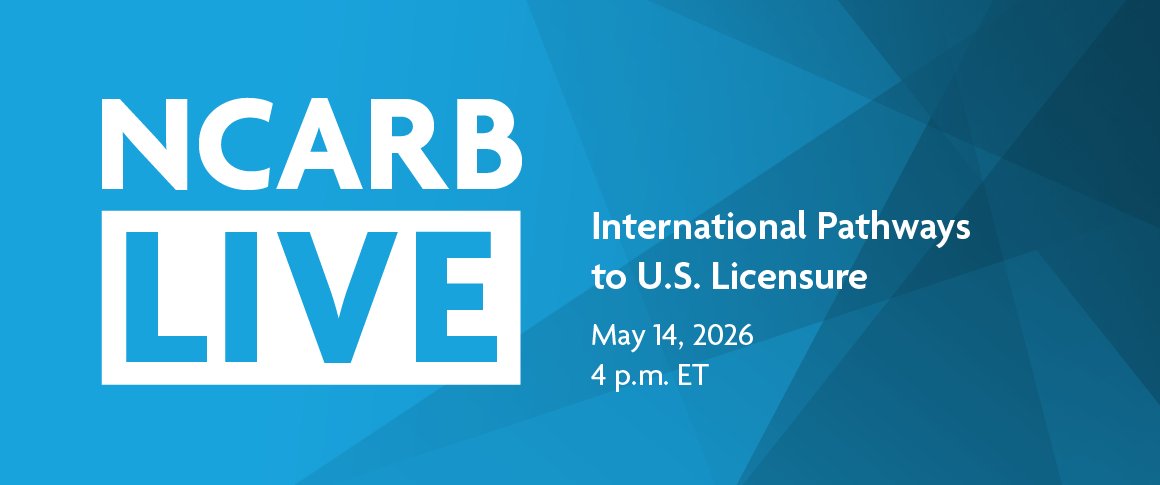 NCARB tweet media