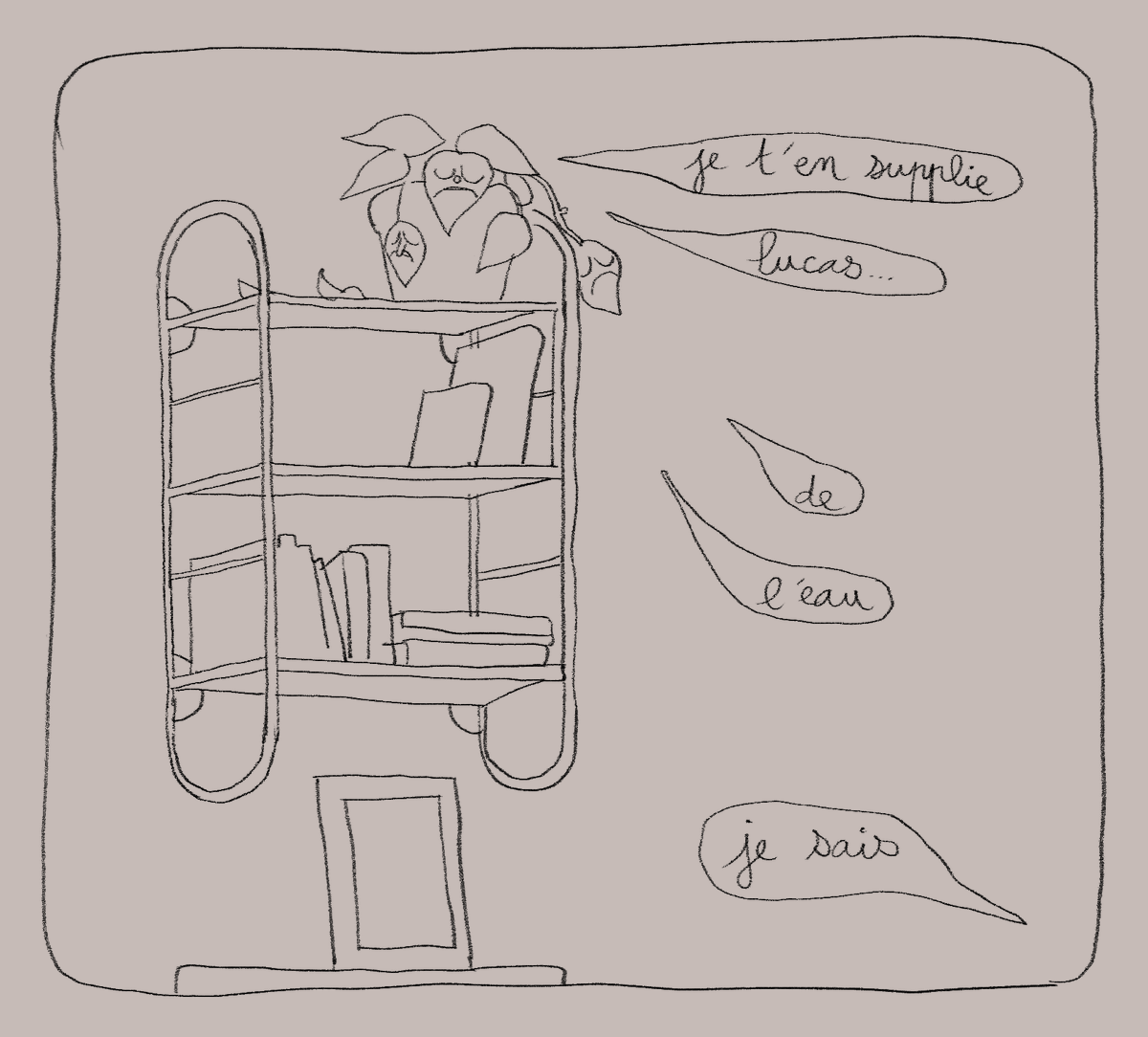 sbbls's tweet photo. j'ai fait ce strip au lieu d'arroser mes plantes (véridique) (1/2) https://t.co/KfN8myQZiu