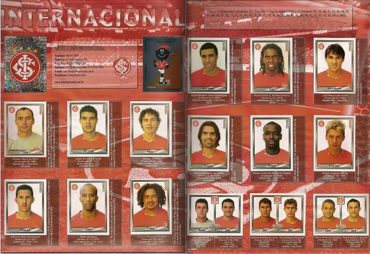 ultimasinter's tweet photo. Time do Inter no álbum do Brasileirão 2006 🇦🇹 https://t.co/Ye3wVlG0vT