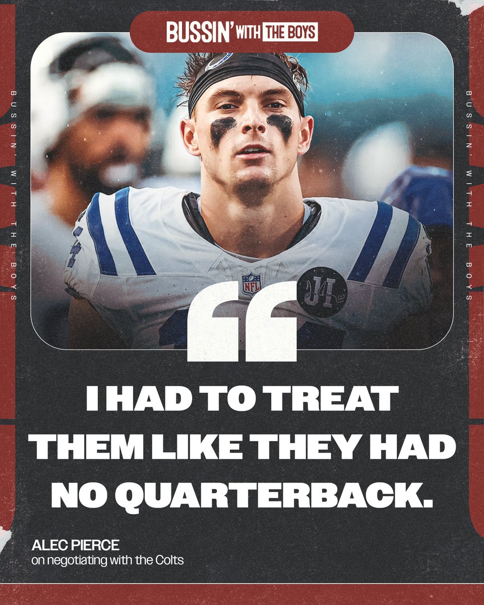 The Indianapolis Colts' QB struggles worked their way into Alec Pierce's free agency negotiations 😳

via <a href="/downs2business/">Downs 2 Business</a>