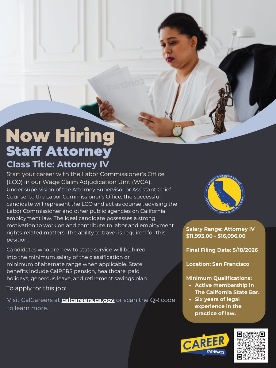 California Department of Industrial Relations tweet media