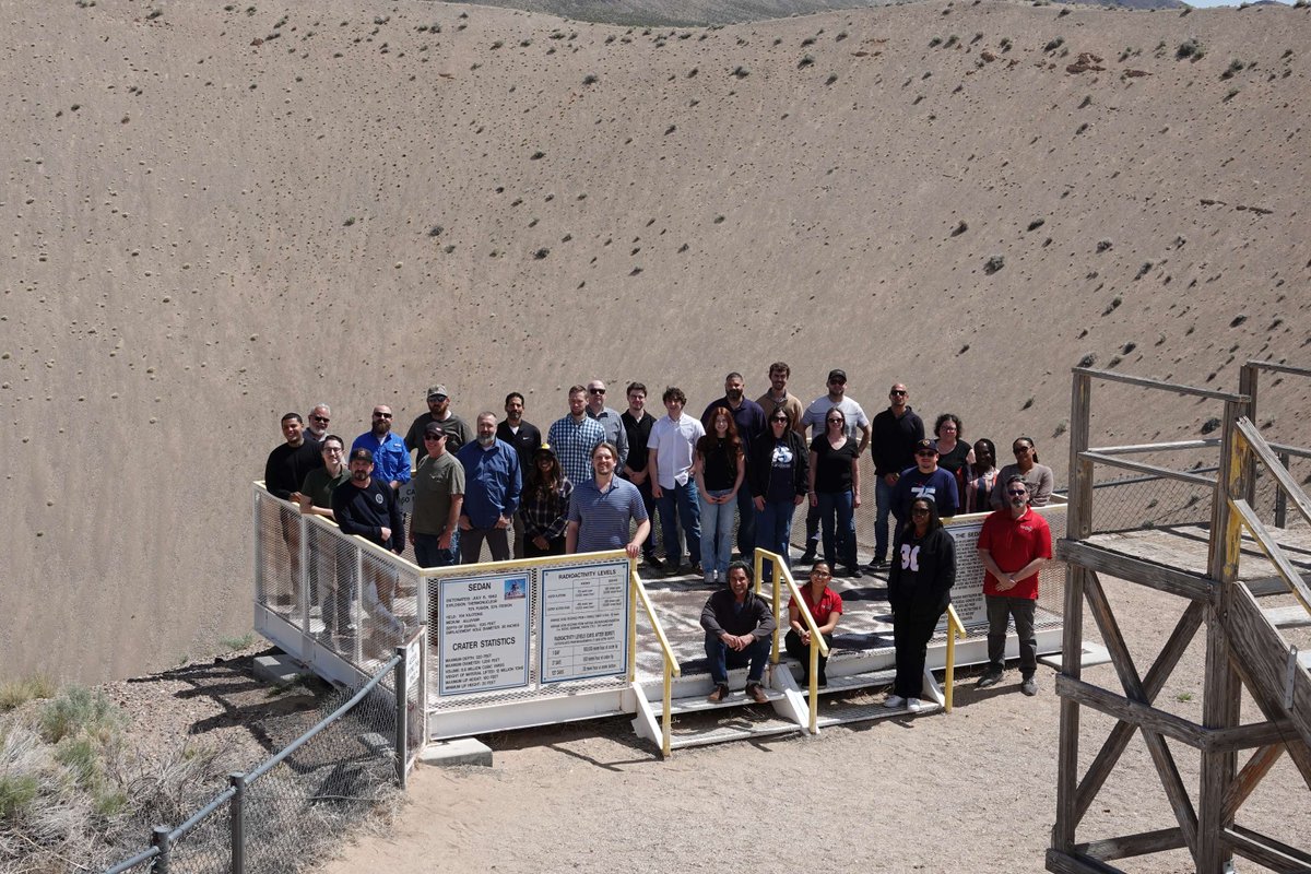 NNSANevada's tweet photo. Meet the newest NNSS employees! 🤝🙌

In April, the NNSS welcomed 43 new hires who will directly support national security. 

Interested in joining the team? Visit our Careers page at https://t.co/RmJlkVwoI2. 👈 https://t.co/i5uIHbflbv