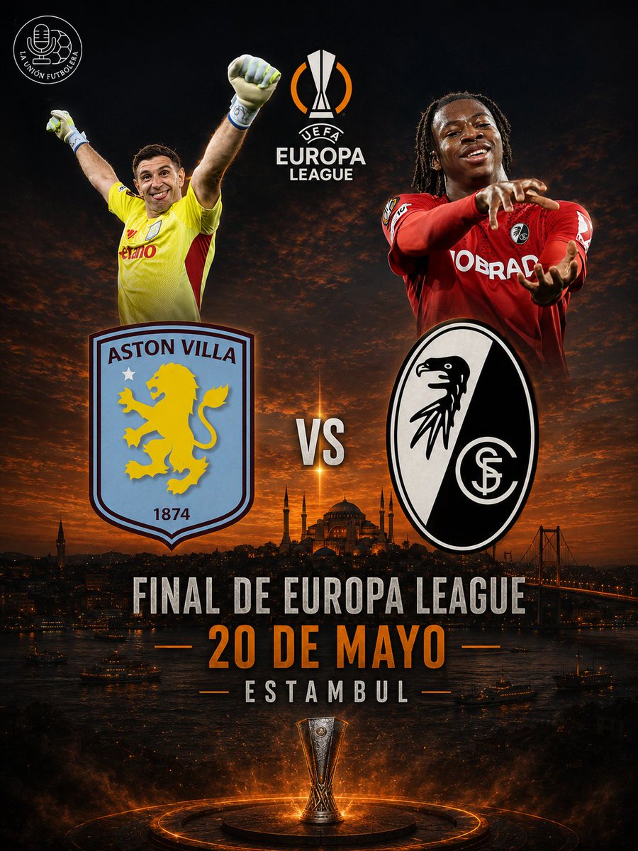 LA FINAL DE LA EUROPA LEAGUE 🏆🍿

🇩🇪 FRIBURGO - ASTON VILLA 🏴󠁧󠁢󠁥󠁮󠁧󠁿

El conjunto alemán superó a SC Braga en semifinales, mientras que el Aston Villa hizo lo propio frente a Nottingham Forest. ‼️