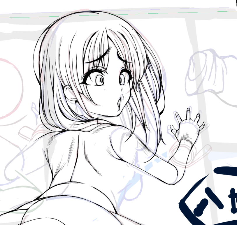 なんだ…今まで悩んでたペン入れの下書きなぞってる感が突然しなくなった… 