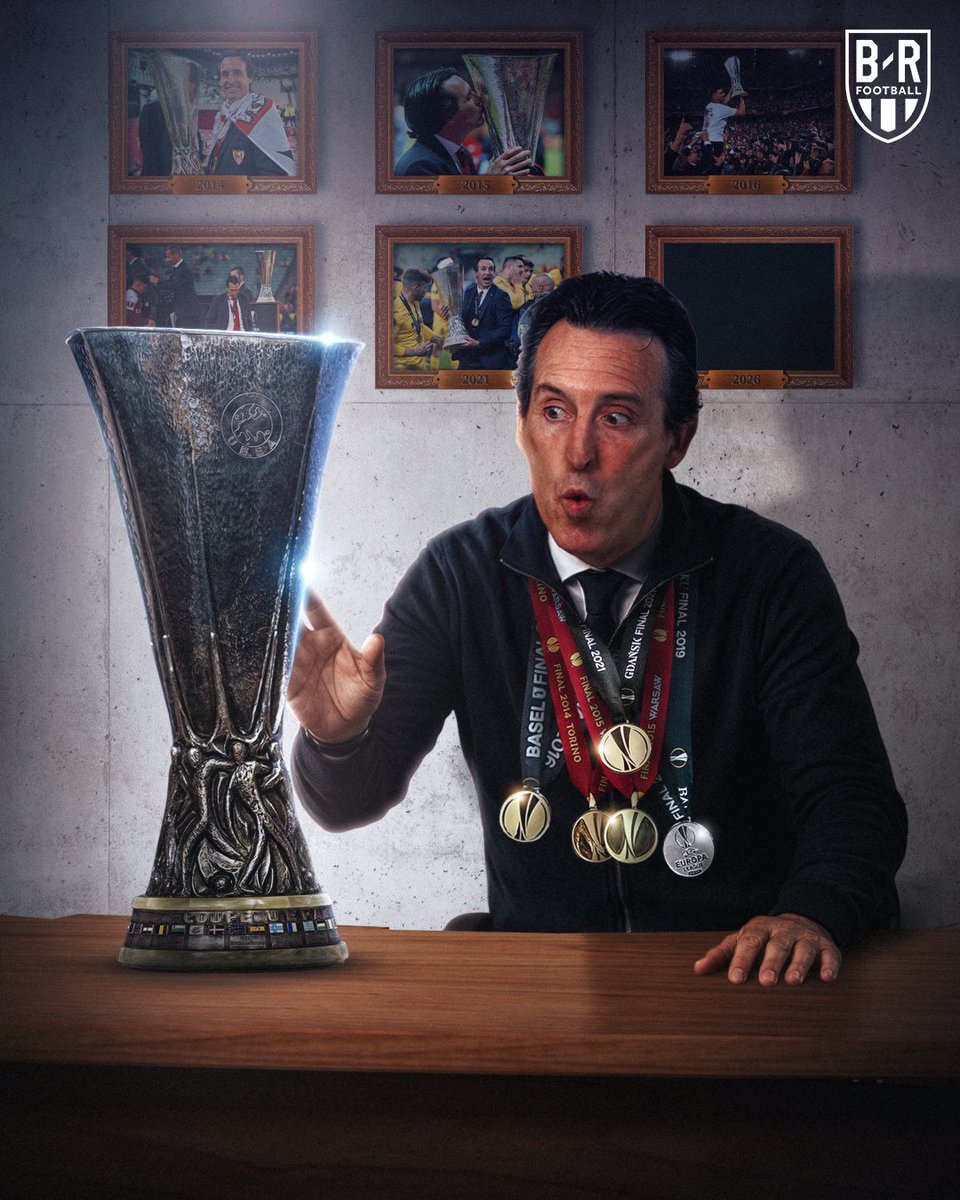 2014: 🏆 Sevilla
2015: 🏆 Sevilla
2016: 🏆 Sevilla
2019: 🥈 Arsenal
2021: 🏆 Villarreal
2026: ⏳ Villa

Unai Emery reaches his 𝐒𝐈𝐗𝐓𝐇 Europa League final with a fourth different club 🧠