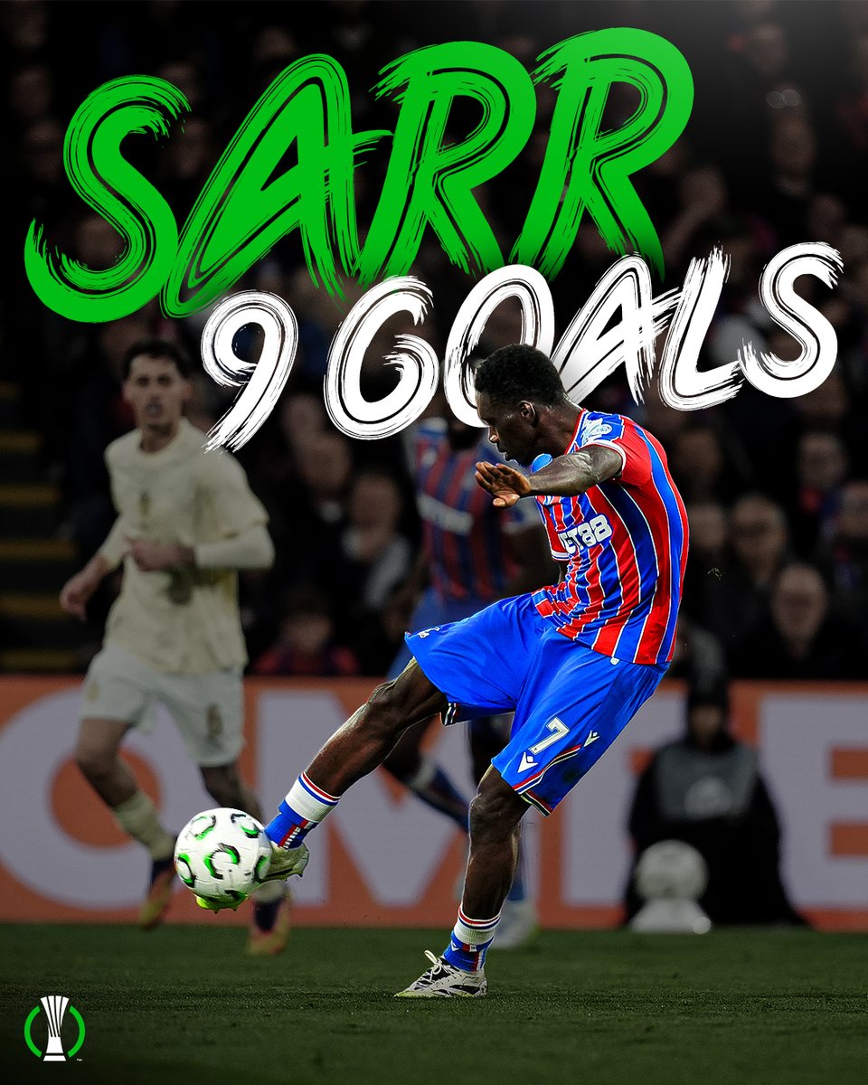 12 games, 9 goals 🤯

Ismaïla Sarr 😮‍💨🇸🇳

#UECL | <a href="/CPFC/">Crystal Palace F.C.</a>