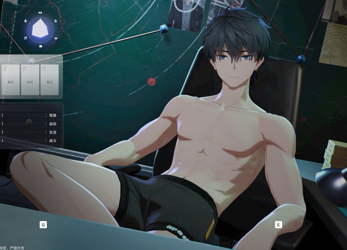 WOLFrontier's tweet photo. All known #Ananta boys with their shirtless model body. (Chenxiu, Alan and Seymour) 

More dudes are probably coming to this game in the future post launch updates. I expect that this will be the default body type template for many tall type male characters. https://t.co/g8yad9g5kk