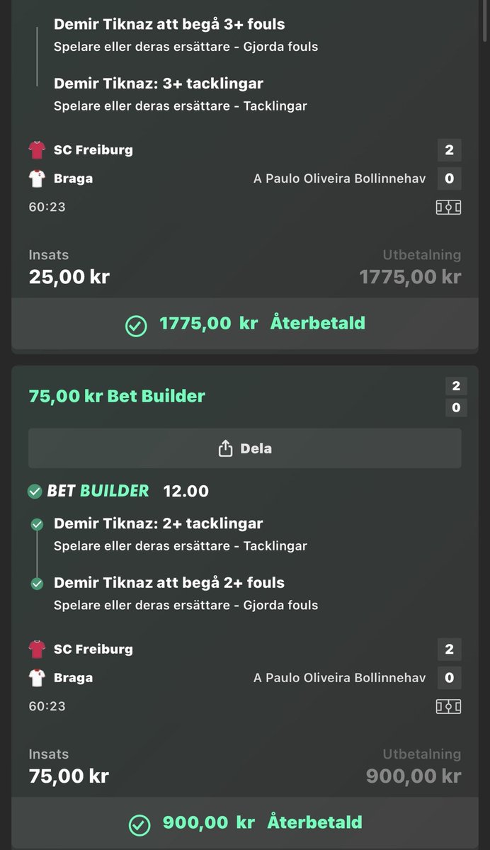 legacykiing's tweet photo. https://t.co/KsSLeyXYeu

Helt sjukt vilket underbart gäng vi börjar bli här inne. men jag ska inte ljuga , jag saknar er här ute också! Dags att börja dela lite igen ? 

Oavsett så tycker jag ni ska gå med i discorden! 

1. Otroligt sköna människor 
2. Vassa folk , speciellt inom playerprops!! Ni vet vilka ni är
3. Perfekt plats att fly till från frugan
4. Helt gratis 

Lite diverse vinster från idag från gruppen för att locka in er!!! Jag är ju en scammer trots allt 🙂‍↕️