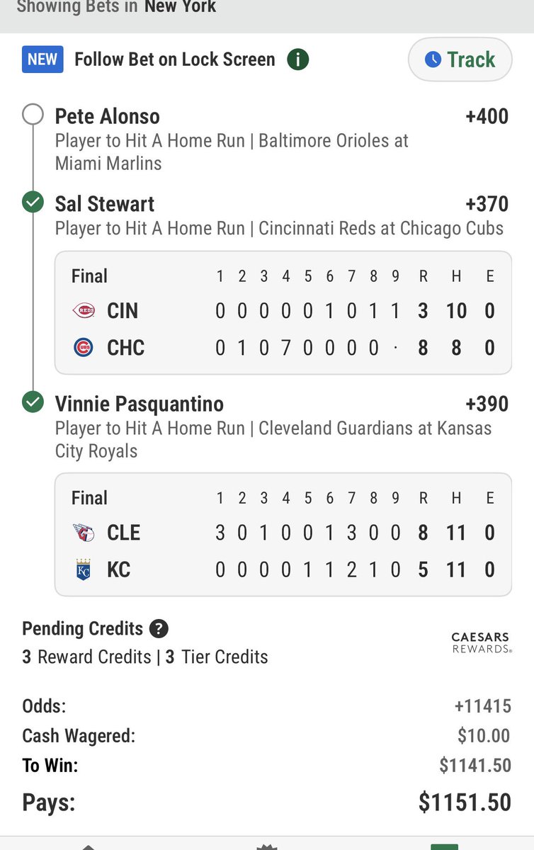 CianByrd's tweet photo. @MLBHR @ScoresOdds Let’s get it polar bear https://t.co/D0gOM7rruo