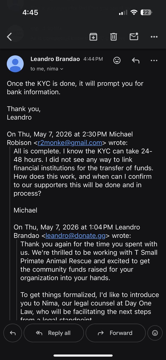 Okay solana:7tQh4cnMcwnhxLzrURBsFMnkeWaXVXRTZQtyNy37pump Family… <a href="/donatedotgg/">Donate.gg</a> has come through. They have successfully sent us the KYC onboarding, and the entire team in communicating properly. We are in process of securing the donated funds from the Coin! This is a huge step.