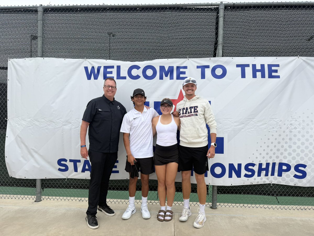 AndrewsMustangs's tweet photo. The Mixed DBLS Team of Zoey Harris &amp; David Seals lose in the QTRS @uiltexas State Tennis. Top 8 in Texas! Thank you to the Coaches, players &amp; Parents, Fans &amp; Stakeholders! @Andrews_ISD @MustangsNetwork @chris_MRTsports @OLeRoy_MRT @therealjesse_z @CoryMcIntyreTv @JaimeBoswell2 https://t.co/4MwUSStirN